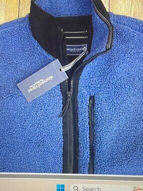 PERFECT MEN'S JACKET VINEYARD VINES NWT Size M FLEECE ON THE GO SHERPA